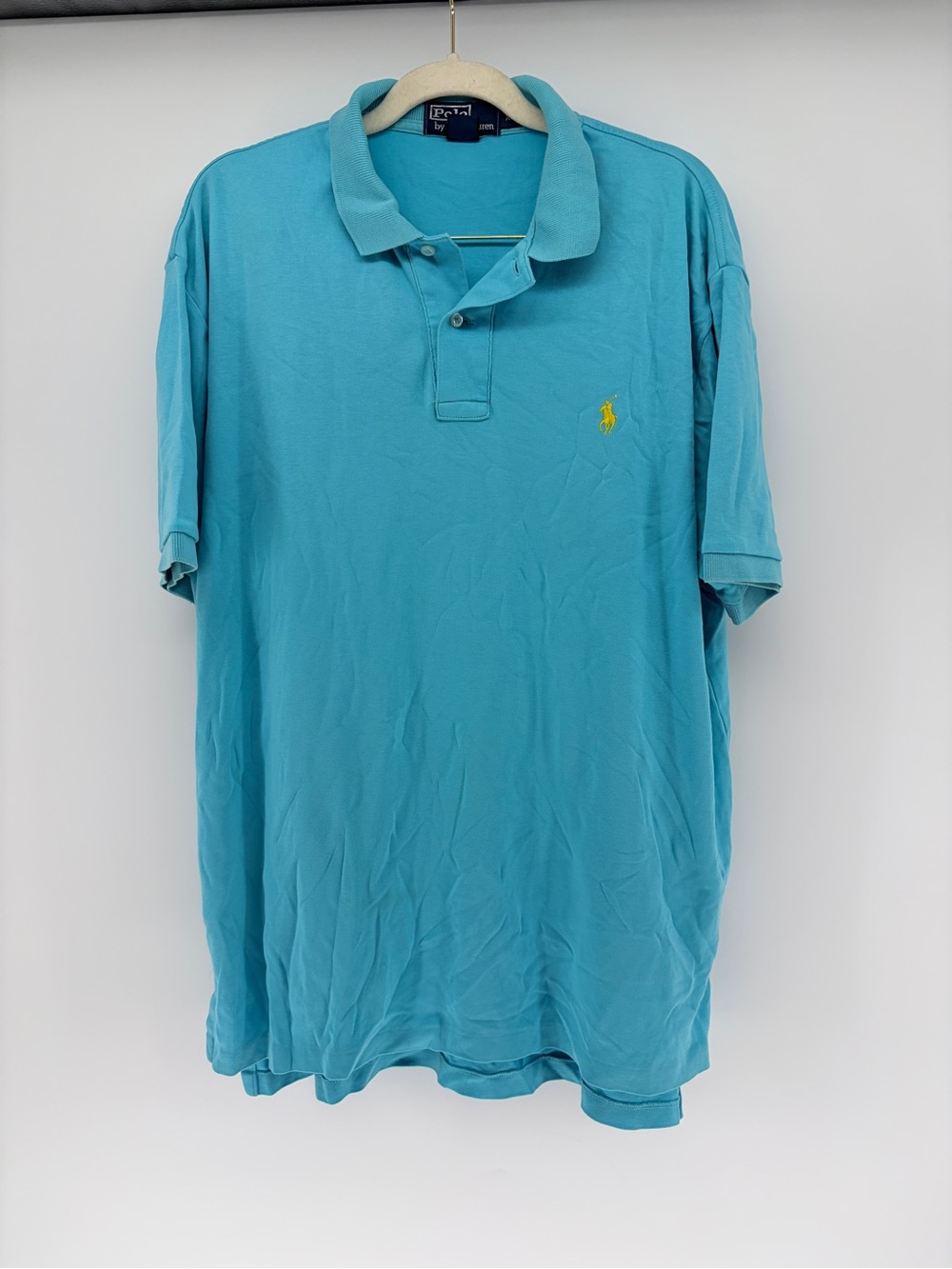 Polo by Ralph Lauren Men’s Turquoise Short-Sleeve Polo Shirt